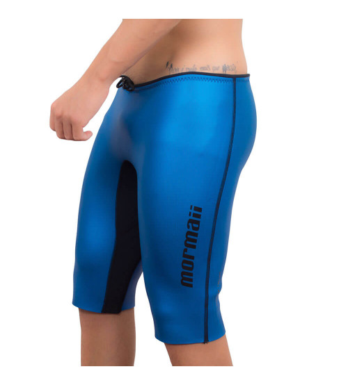 Bermuda Neoprene SCS Natação e Triatlhon Mormaii 3mm - Azul